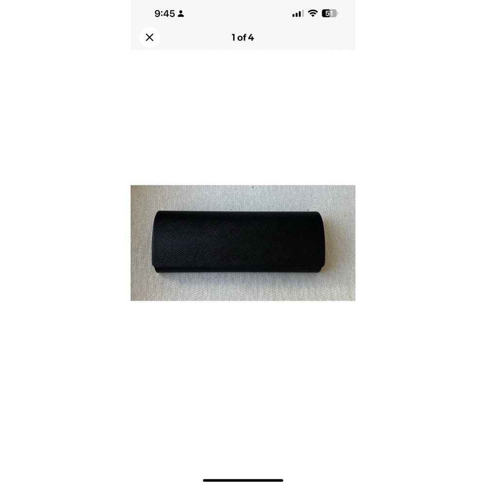 Prada Black Flip Top Clamshell Protective Eyeglasses /Sunglasses Case